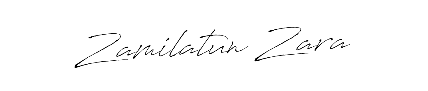 Antro_Vectra is a professional signature style that is perfect for those who want to add a touch of class to their signature. It is also a great choice for those who want to make their signature more unique. Get Zamilatun Zara name to fancy signature for free. Zamilatun Zara signature style 6 images and pictures png