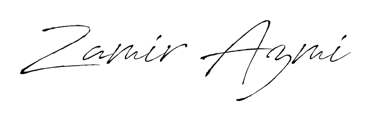 Build your personal autograph collection for name Zamir Azmi with Antro_Vectra design. Browse, select, and save your favorites. Zamir Azmi signature style 6 images and pictures png