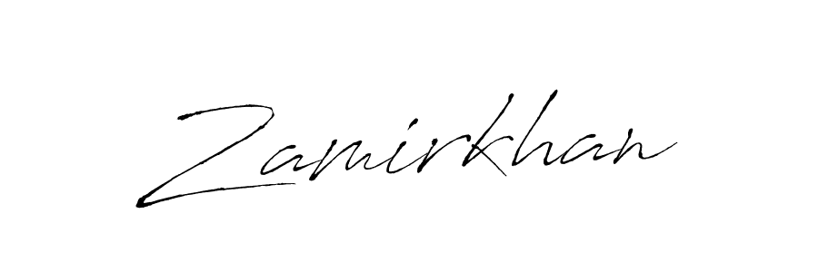 It looks lik you need a new signature style for name Zamirkhan. Design unique handwritten (Antro_Vectra) signature with our free signature maker in just a few clicks. Zamirkhan signature style 6 images and pictures png