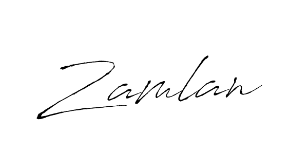 Zamlan stylish signature style. Best Handwritten Sign (Antro_Vectra) for my name. Handwritten Signature Collection Ideas for my name Zamlan. Zamlan signature style 6 images and pictures png