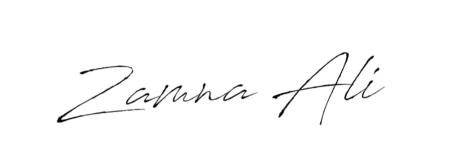 How to make Zamna Ali signature? Antro_Vectra is a professional autograph style. Create handwritten signature for Zamna Ali name. Zamna Ali signature style 6 images and pictures png