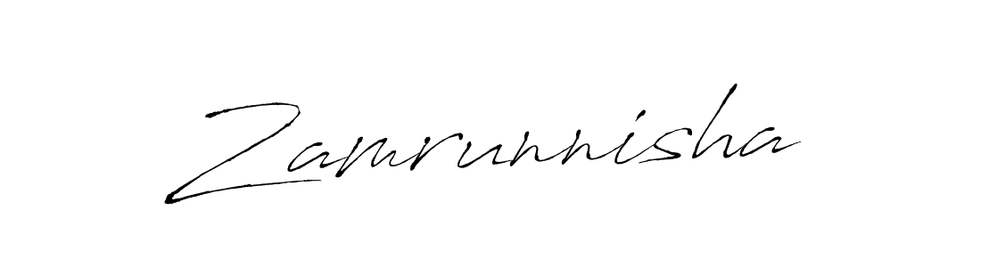 You should practise on your own different ways (Antro_Vectra) to write your name (Zamrunnisha) in signature. don't let someone else do it for you. Zamrunnisha signature style 6 images and pictures png