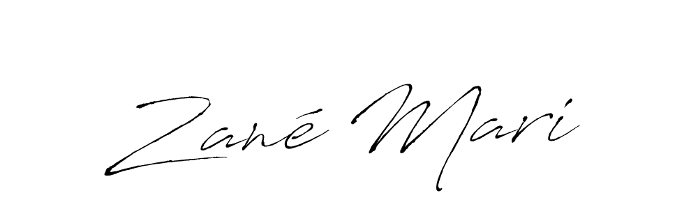Zané Mari stylish signature style. Best Handwritten Sign (Antro_Vectra) for my name. Handwritten Signature Collection Ideas for my name Zané Mari. Zané Mari signature style 6 images and pictures png