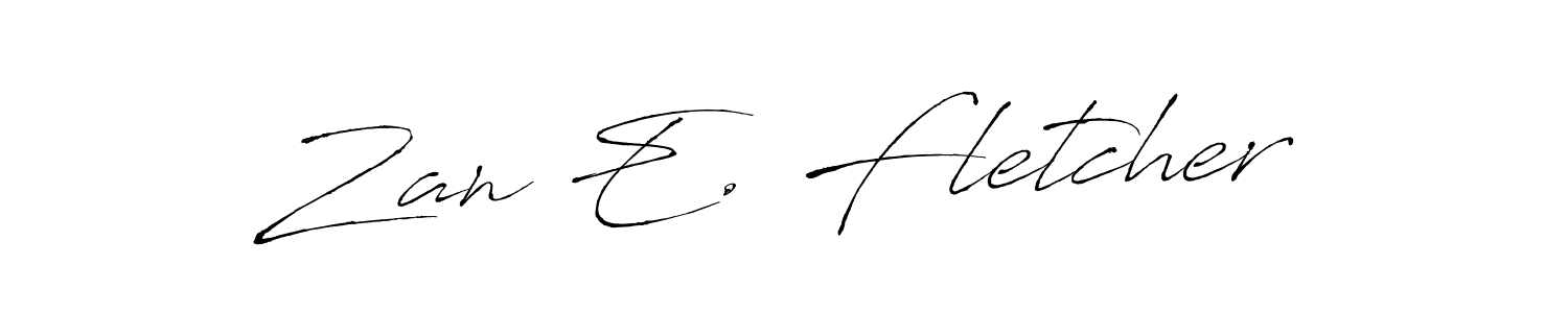 Also You can easily find your signature by using the search form. We will create Zan E. Fletcher name handwritten signature images for you free of cost using Antro_Vectra sign style. Zan E. Fletcher signature style 6 images and pictures png