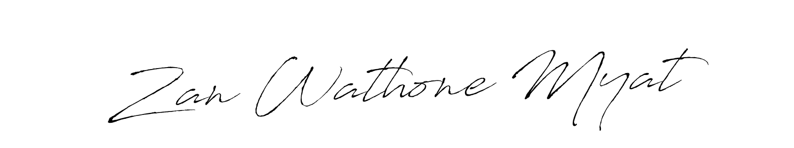 if you are searching for the best signature style for your name Zan Wathone Myat. so please give up your signature search. here we have designed multiple signature styles  using Antro_Vectra. Zan Wathone Myat signature style 6 images and pictures png