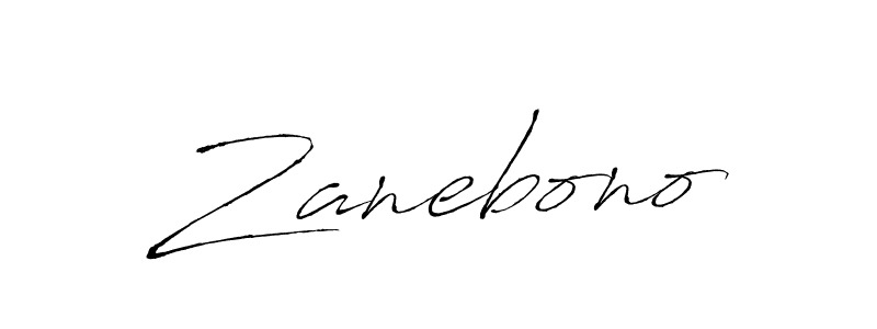 Antro_Vectra is a professional signature style that is perfect for those who want to add a touch of class to their signature. It is also a great choice for those who want to make their signature more unique. Get Zanebono name to fancy signature for free. Zanebono signature style 6 images and pictures png