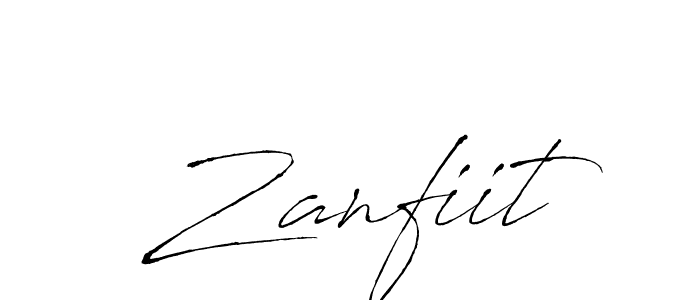 How to make Zanfiit signature? Antro_Vectra is a professional autograph style. Create handwritten signature for Zanfiit name. Zanfiit signature style 6 images and pictures png