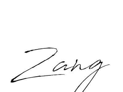 Create a beautiful signature design for name Zang. With this signature (Antro_Vectra) fonts, you can make a handwritten signature for free. Zang signature style 6 images and pictures png