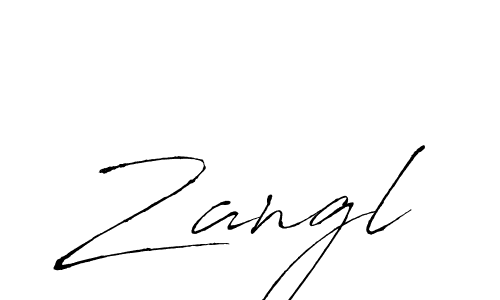 Create a beautiful signature design for name Zangl. With this signature (Antro_Vectra) fonts, you can make a handwritten signature for free. Zangl signature style 6 images and pictures png
