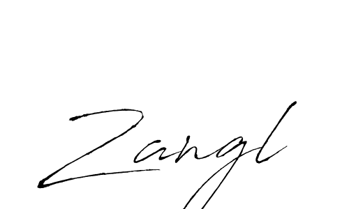 Design your own signature with our free online signature maker. With this signature software, you can create a handwritten (Antro_Vectra) signature for name Zangl. Zangl signature style 6 images and pictures png