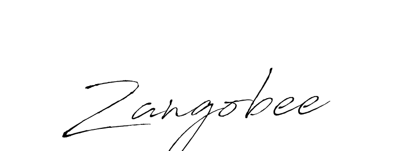 How to make Zangobee name signature. Use Antro_Vectra style for creating short signs online. This is the latest handwritten sign. Zangobee signature style 6 images and pictures png