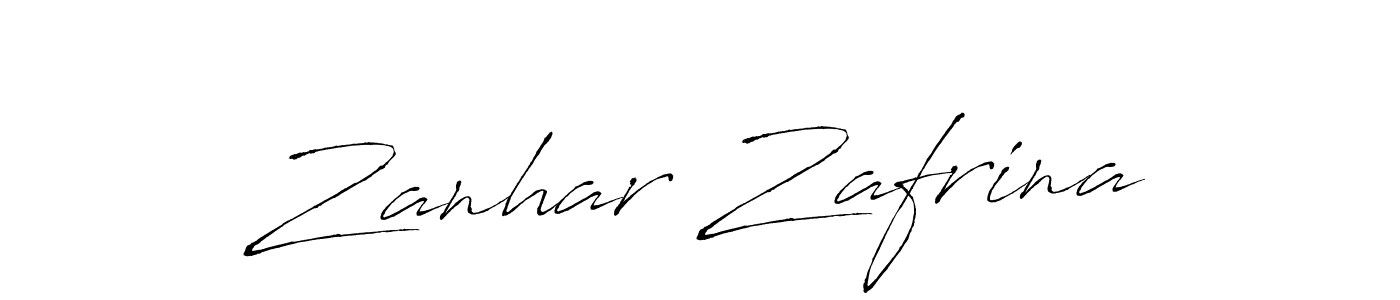 Zanhar Zafrina stylish signature style. Best Handwritten Sign (Antro_Vectra) for my name. Handwritten Signature Collection Ideas for my name Zanhar Zafrina. Zanhar Zafrina signature style 6 images and pictures png