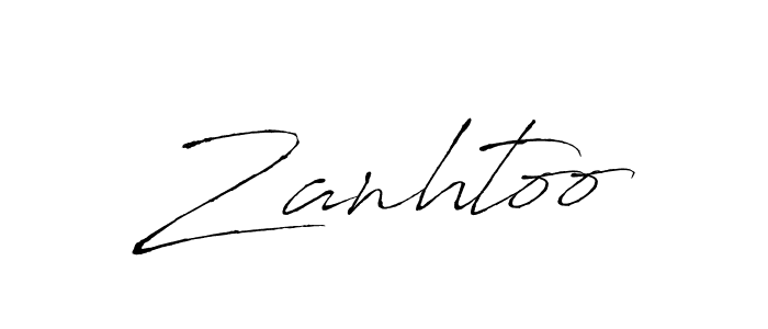 You should practise on your own different ways (Antro_Vectra) to write your name (Zanhtoo) in signature. don't let someone else do it for you. Zanhtoo signature style 6 images and pictures png