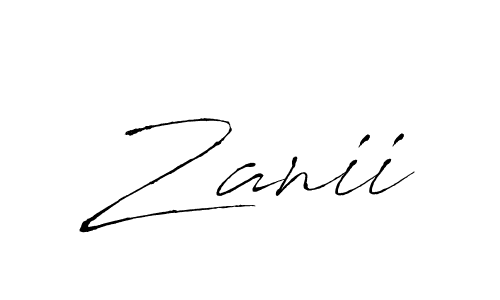 You should practise on your own different ways (Antro_Vectra) to write your name (Zanii) in signature. don't let someone else do it for you. Zanii signature style 6 images and pictures png