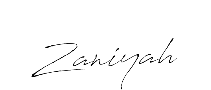 How to make Zaniyah name signature. Use Antro_Vectra style for creating short signs online. This is the latest handwritten sign. Zaniyah signature style 6 images and pictures png
