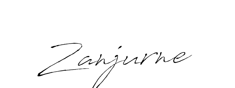 Create a beautiful signature design for name Zanjurne. With this signature (Antro_Vectra) fonts, you can make a handwritten signature for free. Zanjurne signature style 6 images and pictures png
