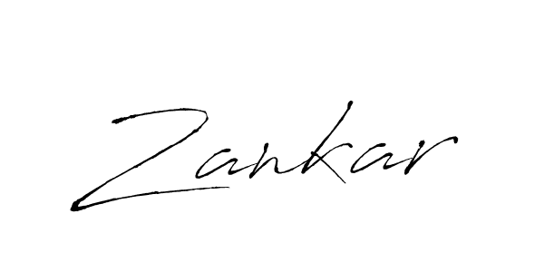 Make a beautiful signature design for name Zankar. With this signature (Antro_Vectra) style, you can create a handwritten signature for free. Zankar signature style 6 images and pictures png