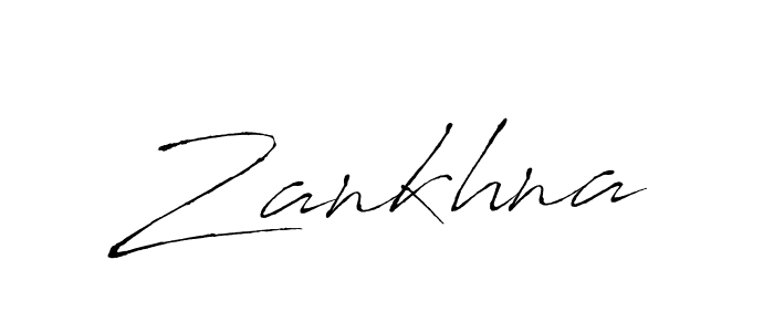 Create a beautiful signature design for name Zankhna. With this signature (Antro_Vectra) fonts, you can make a handwritten signature for free. Zankhna signature style 6 images and pictures png