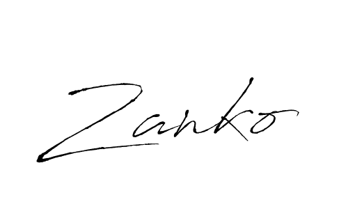 You should practise on your own different ways (Antro_Vectra) to write your name (Zanko) in signature. don't let someone else do it for you. Zanko signature style 6 images and pictures png