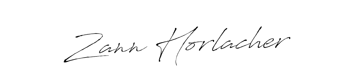 Design your own signature with our free online signature maker. With this signature software, you can create a handwritten (Antro_Vectra) signature for name Zann Horlacher. Zann Horlacher signature style 6 images and pictures png