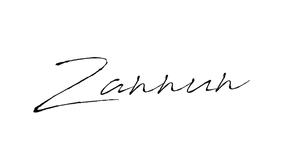 Make a beautiful signature design for name Zannun. With this signature (Antro_Vectra) style, you can create a handwritten signature for free. Zannun signature style 6 images and pictures png