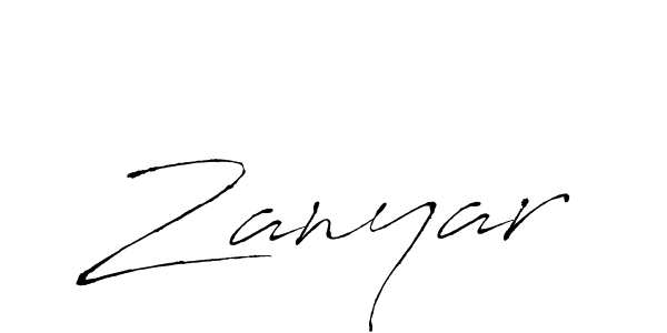 Use a signature maker to create a handwritten signature online. With this signature software, you can design (Antro_Vectra) your own signature for name Zanyar. Zanyar signature style 6 images and pictures png