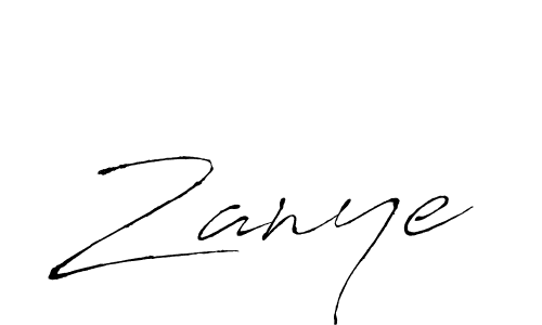 Create a beautiful signature design for name Zanye. With this signature (Antro_Vectra) fonts, you can make a handwritten signature for free. Zanye signature style 6 images and pictures png