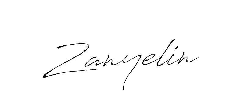 The best way (Antro_Vectra) to make a short signature is to pick only two or three words in your name. The name Zanyelin include a total of six letters. For converting this name. Zanyelin signature style 6 images and pictures png