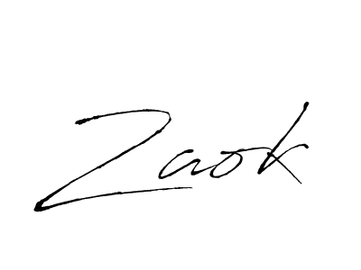 Make a beautiful signature design for name Zaok. With this signature (Antro_Vectra) style, you can create a handwritten signature for free. Zaok signature style 6 images and pictures png