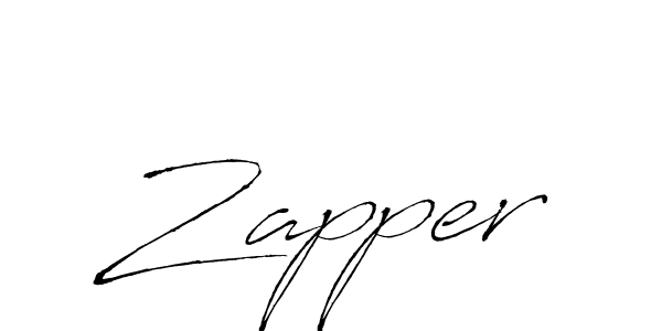 Make a beautiful signature design for name Zapper. With this signature (Antro_Vectra) style, you can create a handwritten signature for free. Zapper signature style 6 images and pictures png