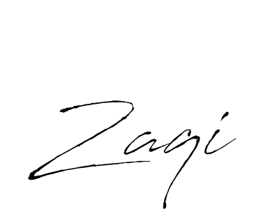 Use a signature maker to create a handwritten signature online. With this signature software, you can design (Antro_Vectra) your own signature for name Zaqi. Zaqi signature style 6 images and pictures png