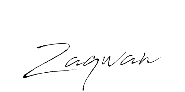 Design your own signature with our free online signature maker. With this signature software, you can create a handwritten (Antro_Vectra) signature for name Zaqwan. Zaqwan signature style 6 images and pictures png