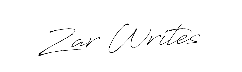 The best way (Antro_Vectra) to make a short signature is to pick only two or three words in your name. The name Zar Writes include a total of six letters. For converting this name. Zar Writes signature style 6 images and pictures png