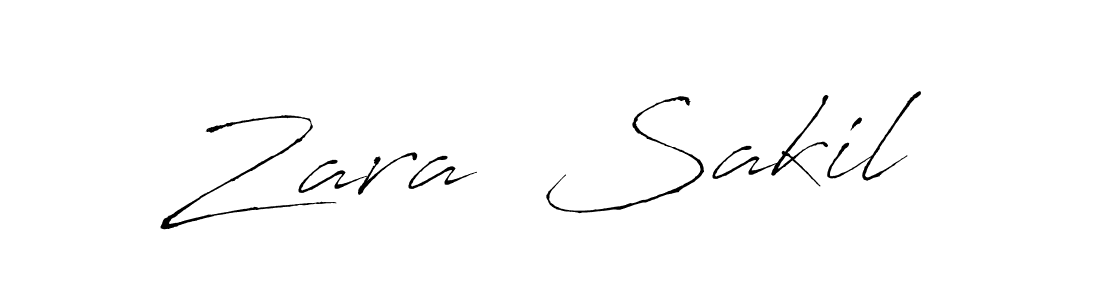 Design your own signature with our free online signature maker. With this signature software, you can create a handwritten (Antro_Vectra) signature for name Zara  Sakil. Zara  Sakil signature style 6 images and pictures png