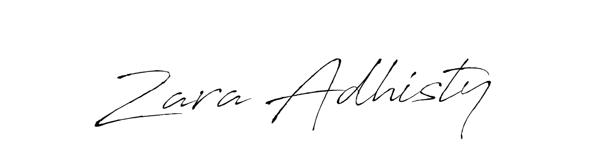 You can use this online signature creator to create a handwritten signature for the name Zara Adhisty. This is the best online autograph maker. Zara Adhisty signature style 6 images and pictures png