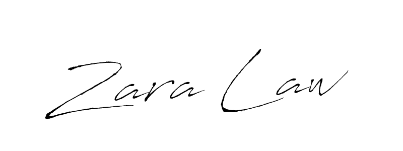 Design your own signature with our free online signature maker. With this signature software, you can create a handwritten (Antro_Vectra) signature for name Zara Law. Zara Law signature style 6 images and pictures png