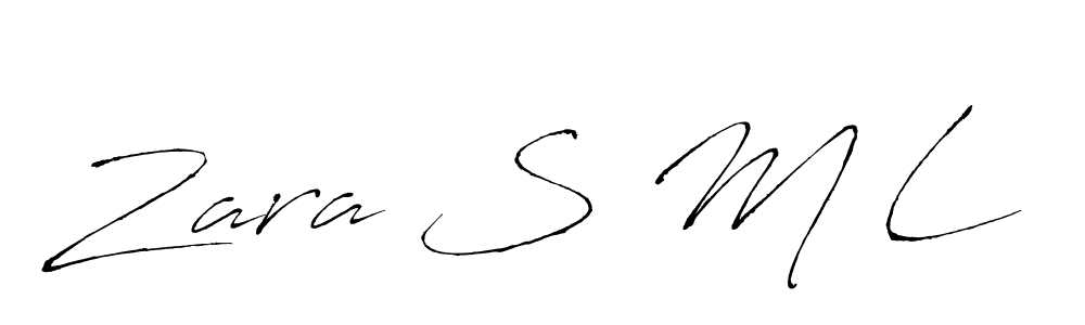 Similarly Antro_Vectra is the best handwritten signature design. Signature creator online .You can use it as an online autograph creator for name Zara S M L. Zara S M L signature style 6 images and pictures png