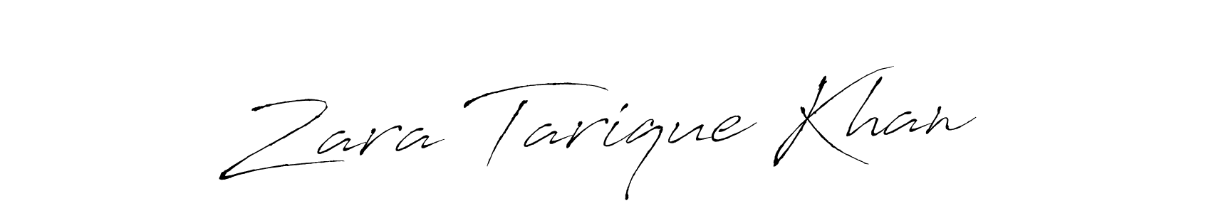 Make a short Zara Tarique Khan signature style. Manage your documents anywhere anytime using Antro_Vectra. Create and add eSignatures, submit forms, share and send files easily. Zara Tarique Khan signature style 6 images and pictures png