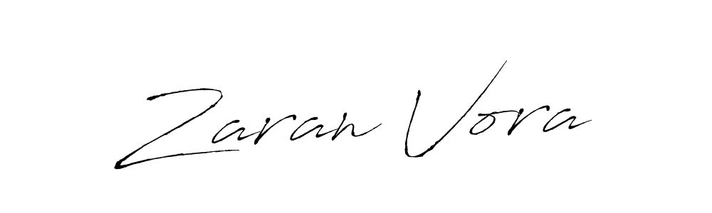 Similarly Antro_Vectra is the best handwritten signature design. Signature creator online .You can use it as an online autograph creator for name Zaran Vora. Zaran Vora signature style 6 images and pictures png