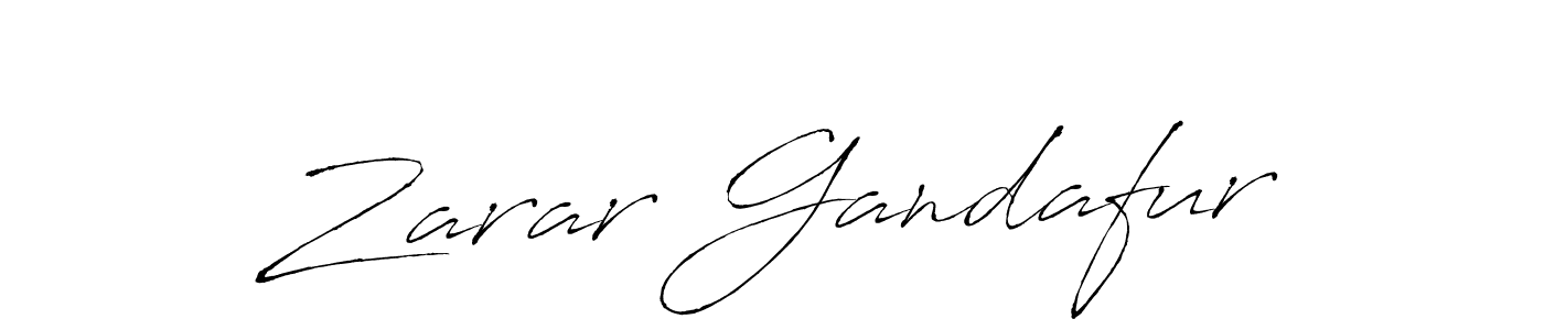 Zarar Gandafur stylish signature style. Best Handwritten Sign (Antro_Vectra) for my name. Handwritten Signature Collection Ideas for my name Zarar Gandafur. Zarar Gandafur signature style 6 images and pictures png