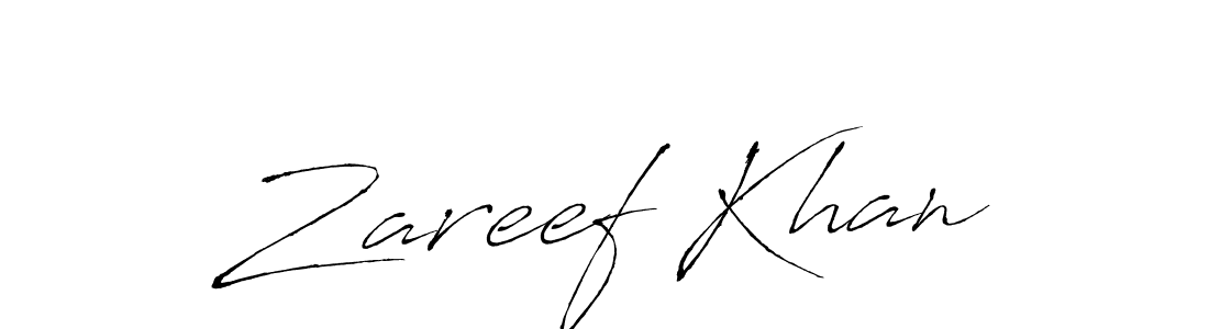 if you are searching for the best signature style for your name Zareef Khan. so please give up your signature search. here we have designed multiple signature styles  using Antro_Vectra. Zareef Khan signature style 6 images and pictures png