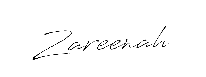 Use a signature maker to create a handwritten signature online. With this signature software, you can design (Antro_Vectra) your own signature for name Zareenah. Zareenah signature style 6 images and pictures png