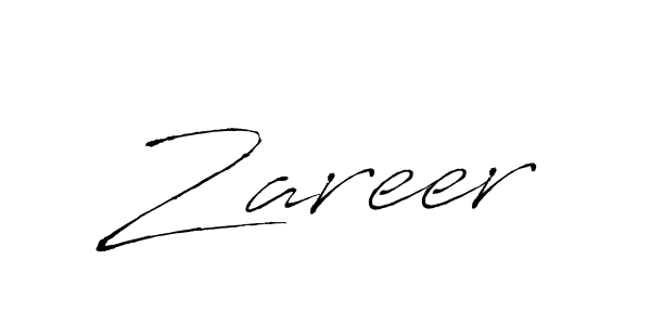 Also we have Zareer name is the best signature style. Create professional handwritten signature collection using Antro_Vectra autograph style. Zareer signature style 6 images and pictures png