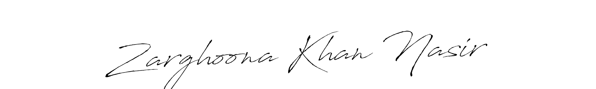 The best way (Antro_Vectra) to make a short signature is to pick only two or three words in your name. The name Zarghoona Khan Nasir include a total of six letters. For converting this name. Zarghoona Khan Nasir signature style 6 images and pictures png
