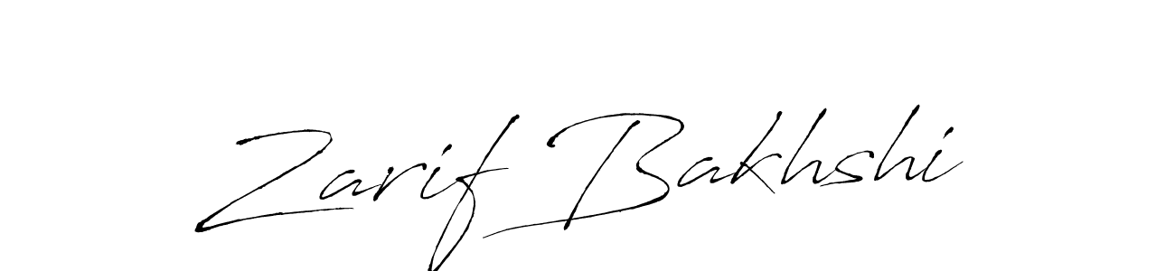 Design your own signature with our free online signature maker. With this signature software, you can create a handwritten (Antro_Vectra) signature for name Zarif Bakhshi. Zarif Bakhshi signature style 6 images and pictures png