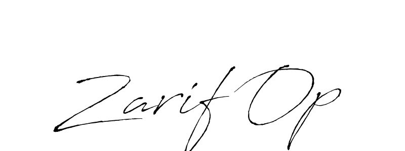 Design your own signature with our free online signature maker. With this signature software, you can create a handwritten (Antro_Vectra) signature for name Zarif Op. Zarif Op signature style 6 images and pictures png