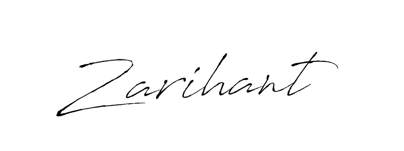 Also we have Zarihant name is the best signature style. Create professional handwritten signature collection using Antro_Vectra autograph style. Zarihant signature style 6 images and pictures png