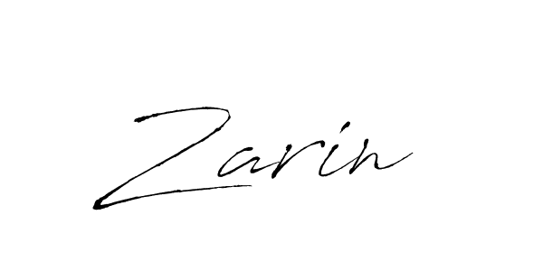Make a beautiful signature design for name Zarin . With this signature (Antro_Vectra) style, you can create a handwritten signature for free. Zarin  signature style 6 images and pictures png