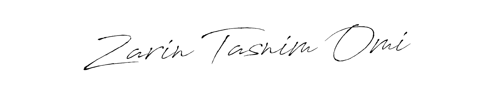 Make a beautiful signature design for name Zarin Tasnim Omi. With this signature (Antro_Vectra) style, you can create a handwritten signature for free. Zarin Tasnim Omi signature style 6 images and pictures png