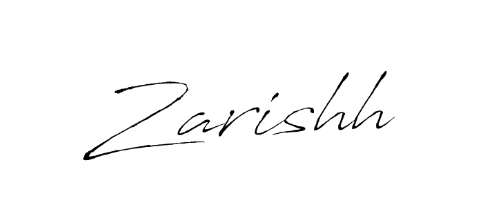 Make a beautiful signature design for name Zarishh. With this signature (Antro_Vectra) style, you can create a handwritten signature for free. Zarishh signature style 6 images and pictures png
